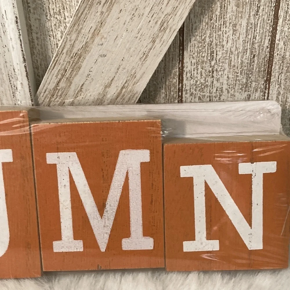Target BP 2020 Autumn Wood Word Decor
